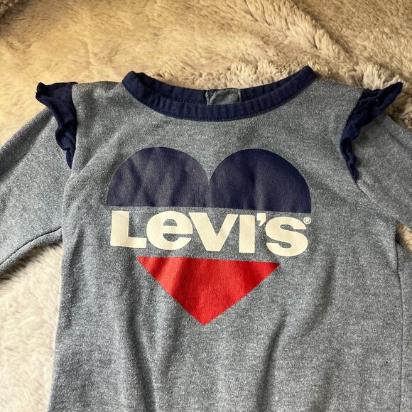 Infant Girls Levi's footless one piece 6 months - Picture 3 of 5